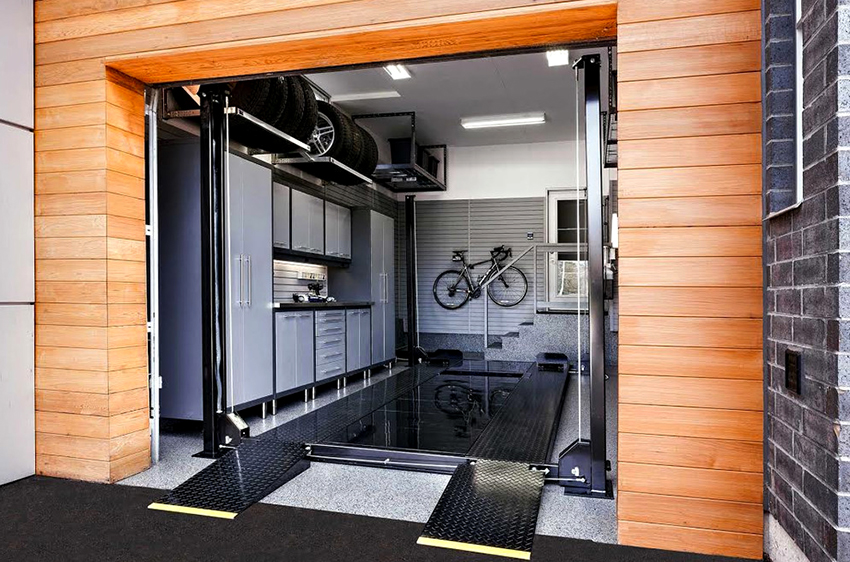 Перед тим як почати облаштовувати внутрішнє приміщення гаража, потрібно розділити його на 3 основні зони: автомобільну, робочу, а також вільну